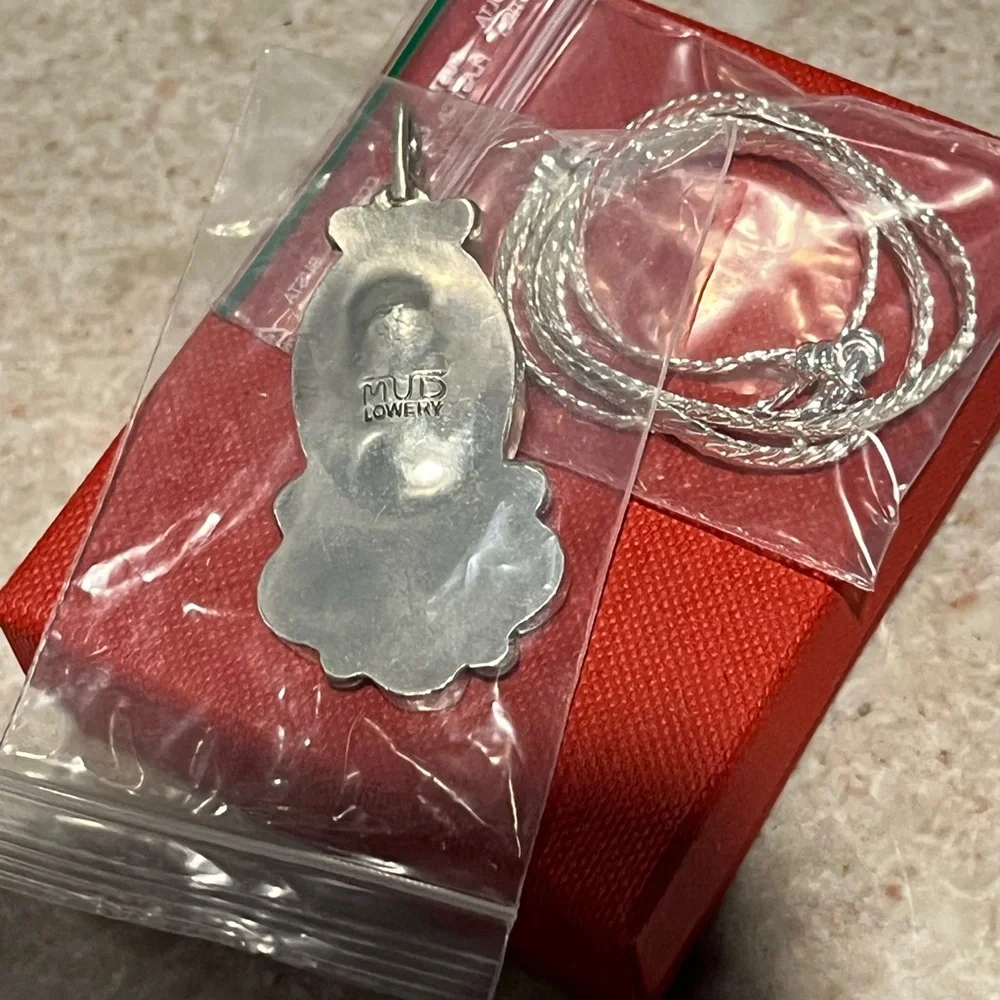 Mud Lowery Crystal & Turquoise Necklace- NIB - Picture 6 of 14